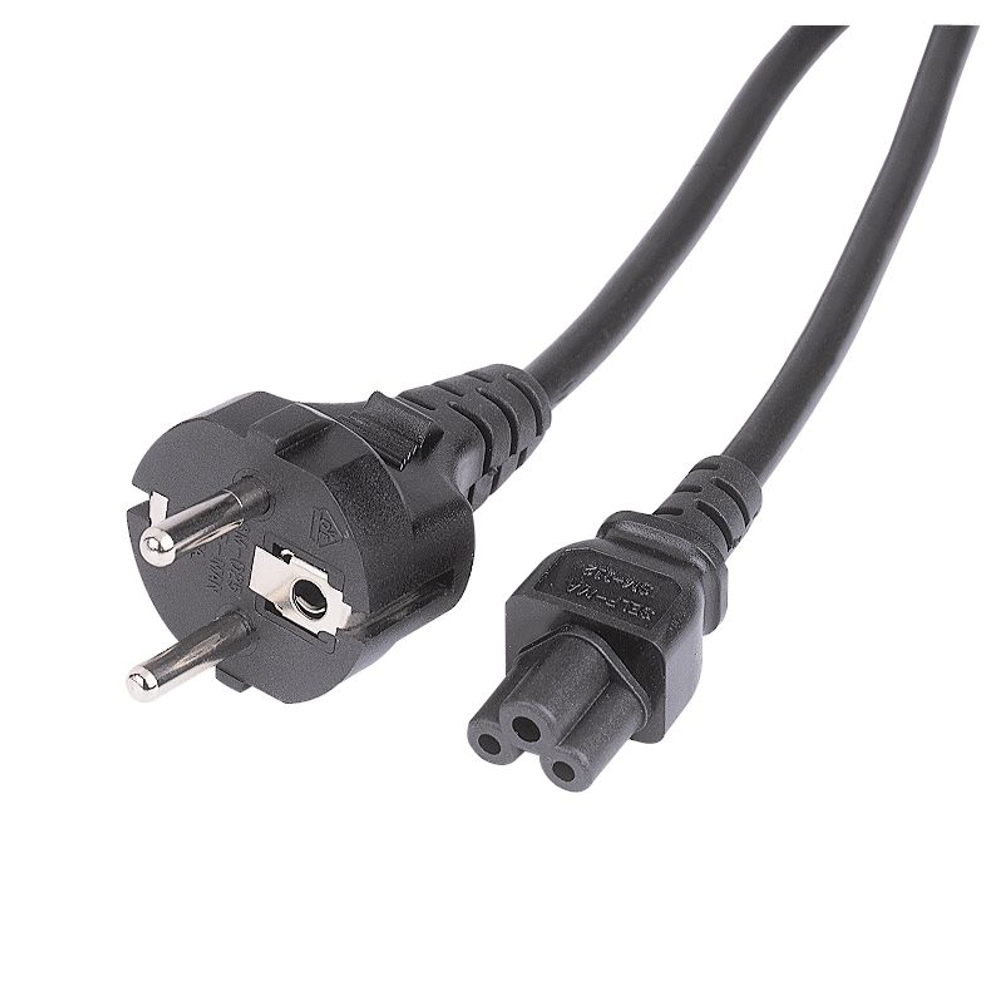 Cablu de alimentare pentru incarcator de laptop - tip trifoi / Mickey mouse
