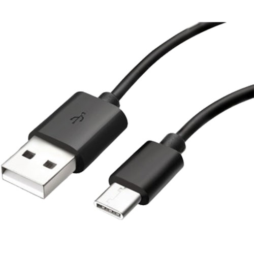 Nylon Grounds Ripples Cablu negru USB Type C pentru legare la port USB si pentru incarcare.  Lungime 1 metru