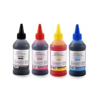 Set de 4 culori cerneala HP Agfa Photo in flacoane de cate 100ml cu capac picurator- black cyan magenta yellow (negru albastru rosu galben)