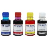 Set de 4 culori cerneala compatibila Epson sticlute 100ml - black cyan magenta yellow (negru albastru rosu galben)