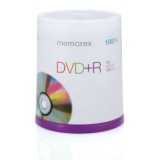 DVD+R 4.7GB MEMOREX 100 cake box 16x