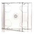Carcasa CD dubla 10.4mm cu tavita transparenta si fata transparenta tip jewel case