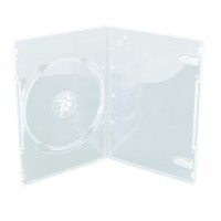 Carcasa DVD slim transparenta 7mm single (pentru un disc)